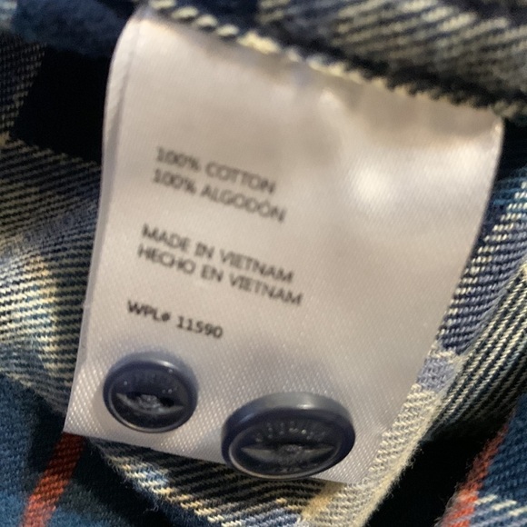 Weatherproof Vintage Men’s Plaid Flannel Button Down Shirt Size Medium - Picture 8 of 9